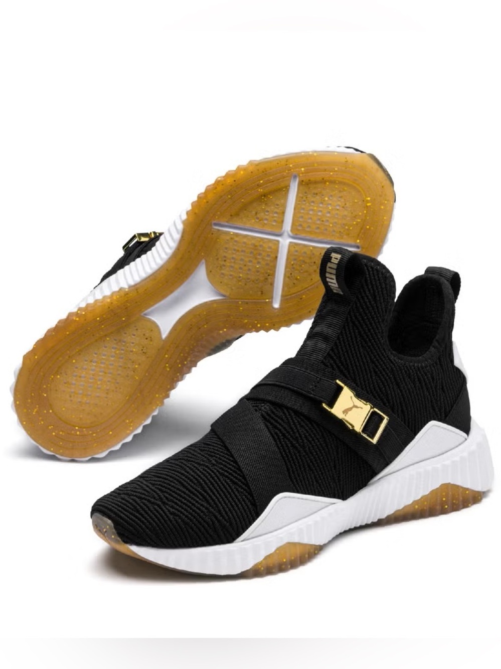 PUMA Cross Trainer Knit Slip-On Sneakers